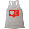 no love notification Racerback Tank