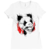 panda roar scratch Ladies Fitted T-Shirt
