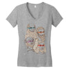 shh, the rat is our patron Women's V-Neck T-Shirt