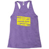 danger danger friend zone funny slogan Racerback Tank