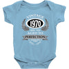 vintage quality without compromise 1970 aged to perfection Baby Bodysuit