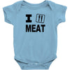 i eat meat Baby Bodysuit