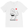 pregnant rex black color V-Neck Tee