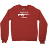black guns matter m16 Crewneck Sweatshirt