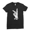 bunny sign Ladies Fitted T-Shirt