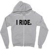 i ride Zipper Hoodie