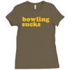 bowling sucks Ladies Fitted T-Shirt