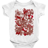 rood en wit Baby Onesie