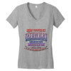 meine tochter ist t&auml;towiert Women's V-Neck T-Shirt
