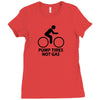 pump tires not gas earth friendly green living cool nerd geek shirt t Ladies Fitted T-Shirt