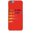 I miss you my heart is empaty wİthout you (2) iPhone 6/6s Case