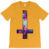 inverted galaxy cross funny  religion banter space fashion new T-Shirt