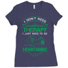 I Don't Need Therapy Just to Go Mountaining Ladies Fitted T-Shirt