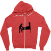 funny caution pinball wiz square Zipper Hoodie