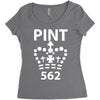 british pint funny Women's Triblend Scoop T-shirt