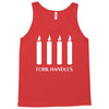 fork handles  four candles   funny Tank Top