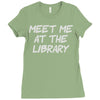 meet me at the library Ladies Fitted T-Shirt