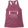 low battery Racerback Tank