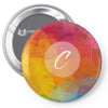 initials c Pin-back button