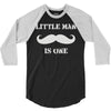little man mustache first 3/4 Sleeve Shirt