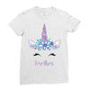 birthday unicorn family series brother Ladies Fitted T-Shirt