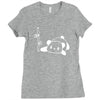 panda flat out with bamboo Ladies Fitted T-Shirt