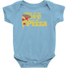 there is no we in pizza Baby Bodysuit