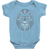 lion face lines Baby Onesie