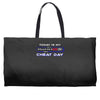 cheat day Weekender Totes