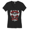 All Men are Created Equal but Only the Best are Born in October Women's V-Neck T-Shirt