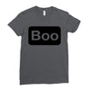 boo, Ladies Fitted T-Shirt