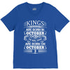 Real Kings Are Born On October 3 V-Neck Tee