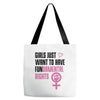 Girls Just Want to Have Fundamental Rights Tote Bags