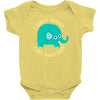 an elephant never cares Baby Bodysuit
