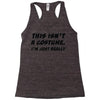tee top joke costume rude slogan Racerback Tank