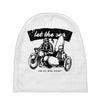 let the sea and get more energy white Baby Beanies