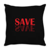 save red Throw Pillow