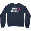 Bun in the Oven with Heart Baby Girl Crewneck Sweatshirt
