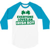 everyone loves an irish boy 3/4 Sleeve Shirt