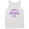 someone left paw prints on my heart Tank Top