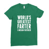 World's Greatest Farter I Mean Father Ladies Fitted T-Shirt
