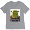 shrek mug shot funny V-Neck Tee