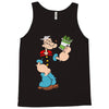 popeye spinach retro mens funny Tank Top
