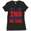 2nd amendment in use Ladies Fitted T-Shirt