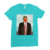 Rene Magritte Parody Impeach Trump Ladies Fitted T-Shirt