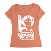 a woman's place is in the resistance Women's Triblend Scoop T-shirt