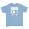 bro do you even lift baseball raglan Youth Tee