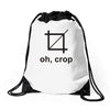 oh crop Drawstring Bags