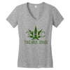 THC Toke Hold Cough T-Shirt Women's V-Neck T-Shirt