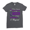 i love someone with pancreatic cancer to the moon &amp; back to infinity Ladies Fitted T-Shirt